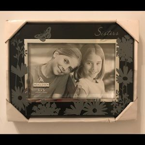 NIB Malden SISTERS Picture Frame 4x6 Black